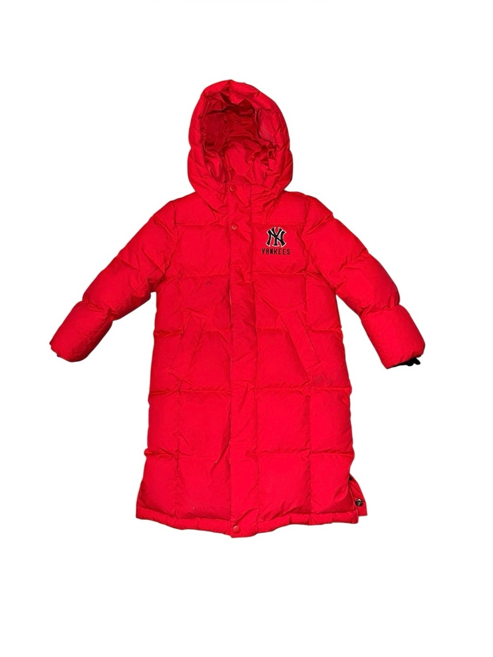 MLB New York Yankees Down Fill Long Parka Youth 7 Red